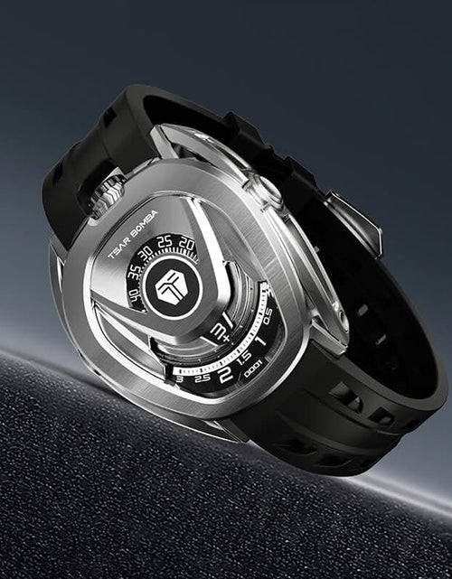 Load image into Gallery viewer, Reactor-Interchangeable Automatic Watch Silver Black
