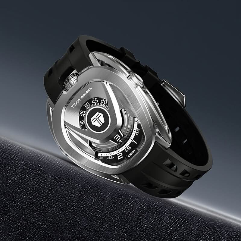 Reactor-Interchangeable Automatic Watch Silver Black