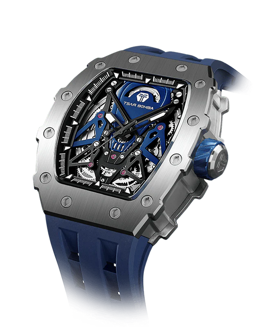 Load image into Gallery viewer, Elemental Series-Automatic Watch TB8207A Silver Blue

