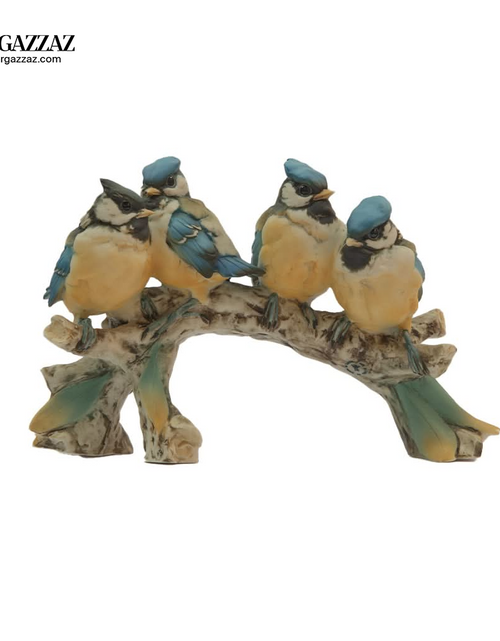 Load image into Gallery viewer, Vintage napoli capidomente group of blue birds on branch
