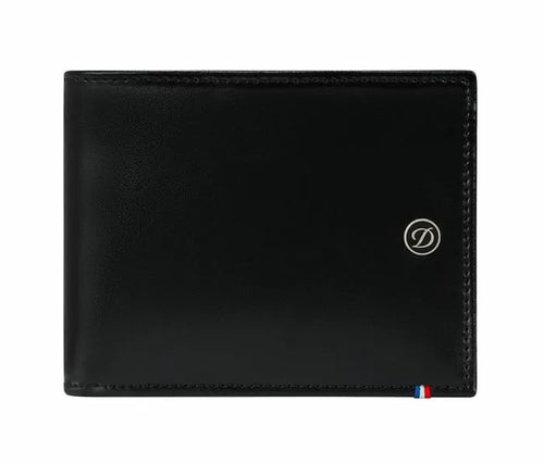 تحميل الصورة إلى عارض المعرض، S.T. Dupont D wallet for men 6cc black leather
