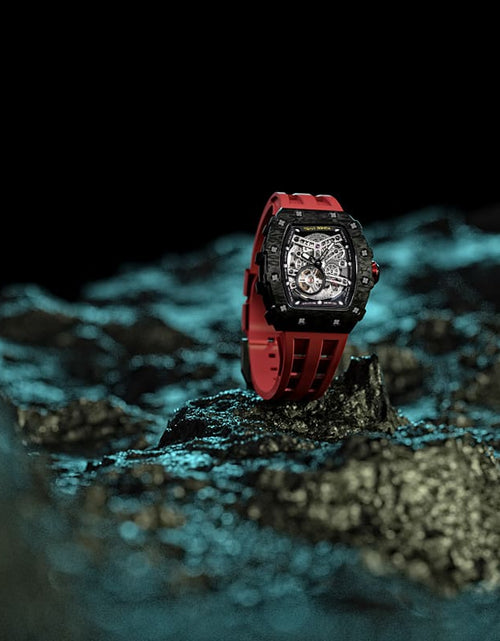 Load image into Gallery viewer, Elemental Series-Carbon Fiber Automatic Watch TB8208CF Passion Red
