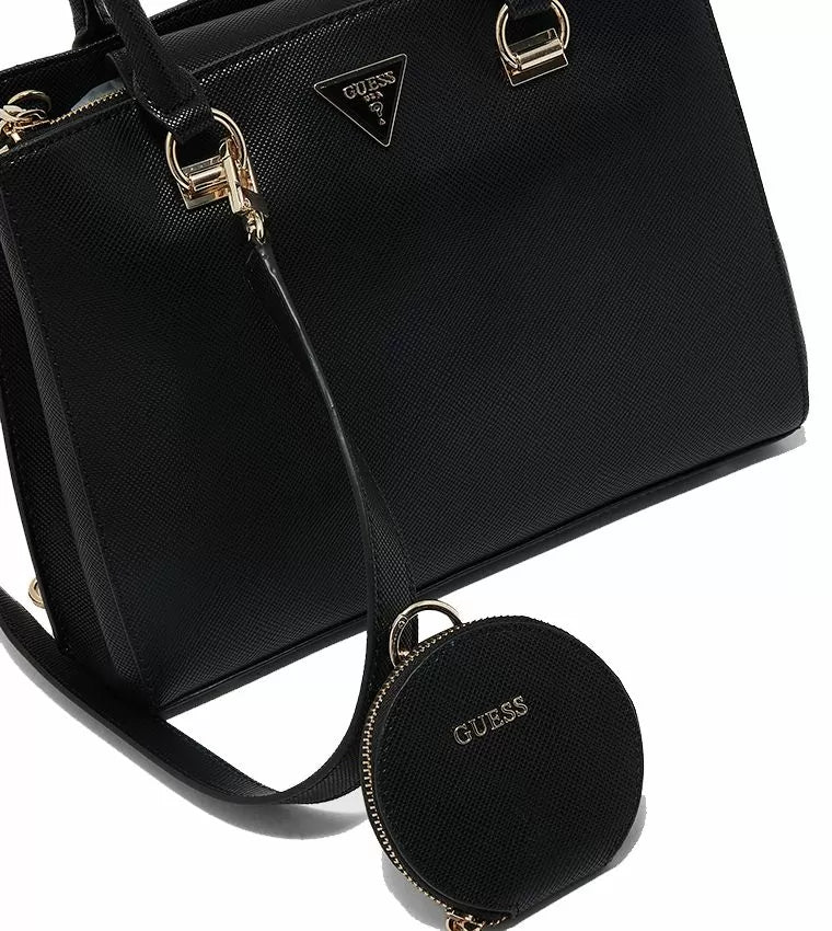 Guess ALEXIE Satchel Bag with Mini Coin Pouch