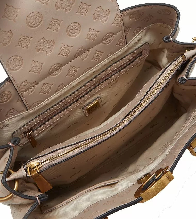 Guess G Vibe Girlfriend Logo Detailed Satchel