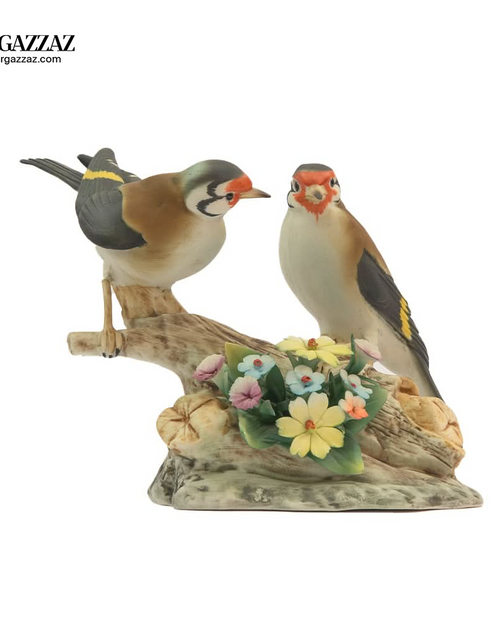 Load image into Gallery viewer, Vintage napoli capidomente couple birds on branch
