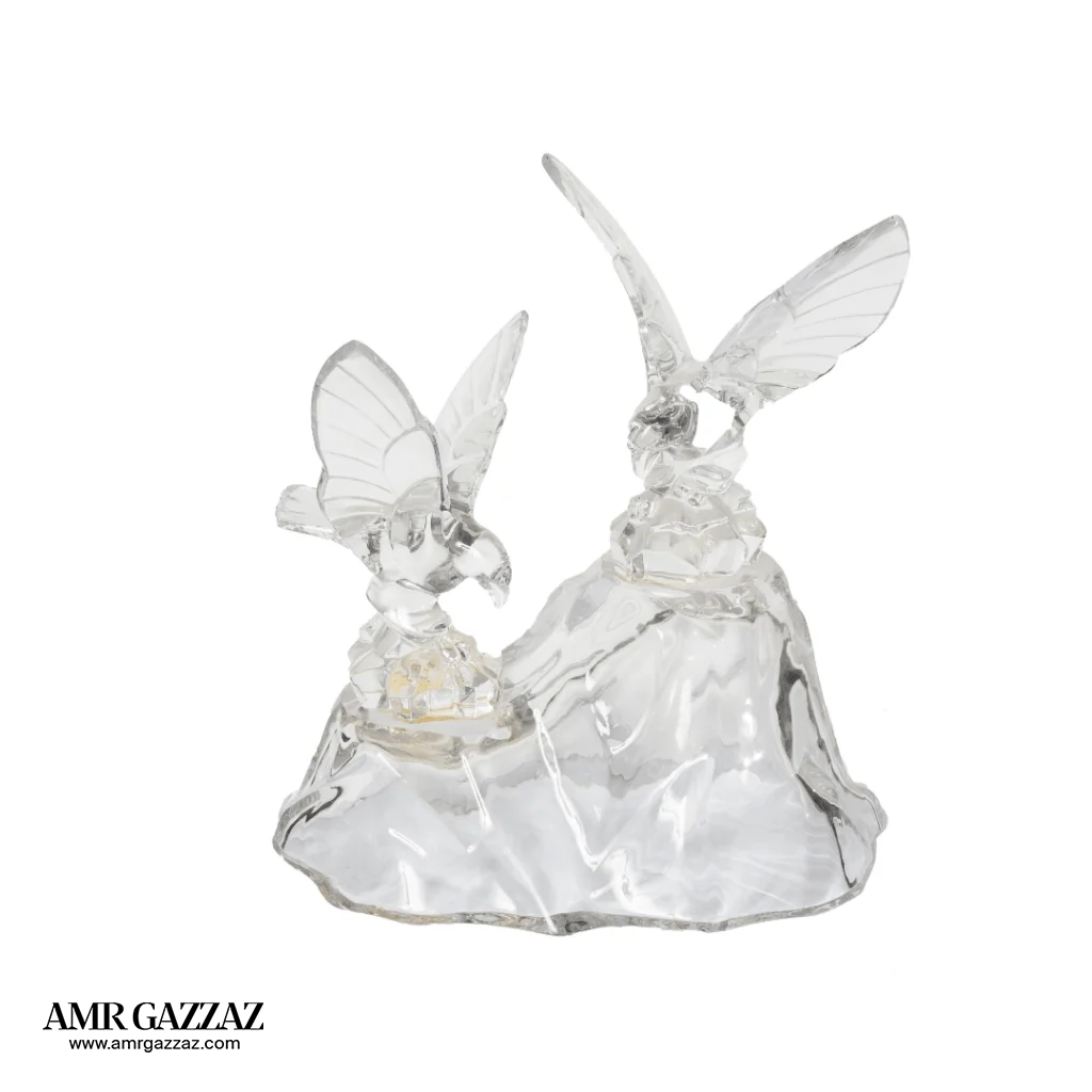 Val Saint Lambert large clear crystal glass