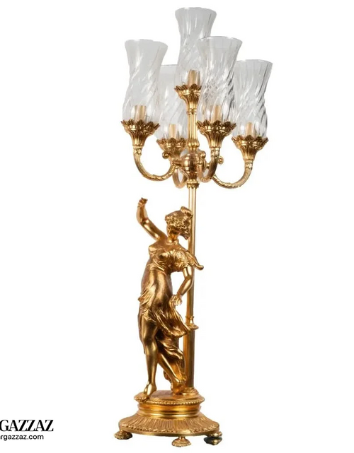 Load image into Gallery viewer, brolux italian Luxury 5 Candlestick  lamp
