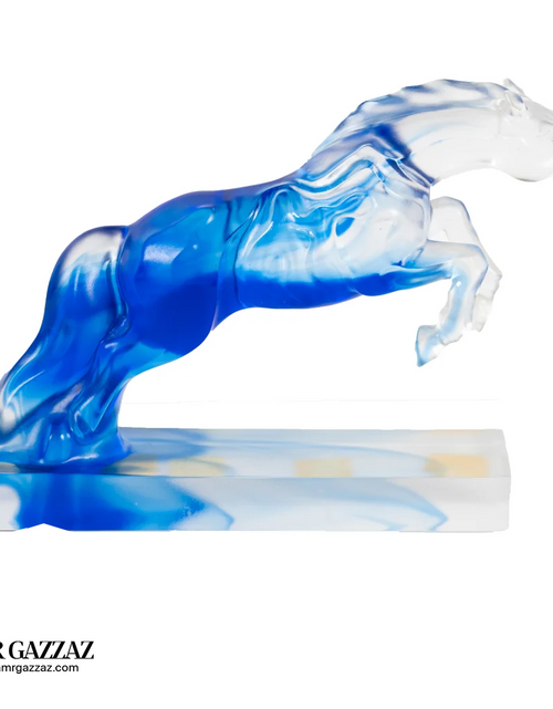 Load image into Gallery viewer, A PATE-DE-VERRE JUMPING HORSE
