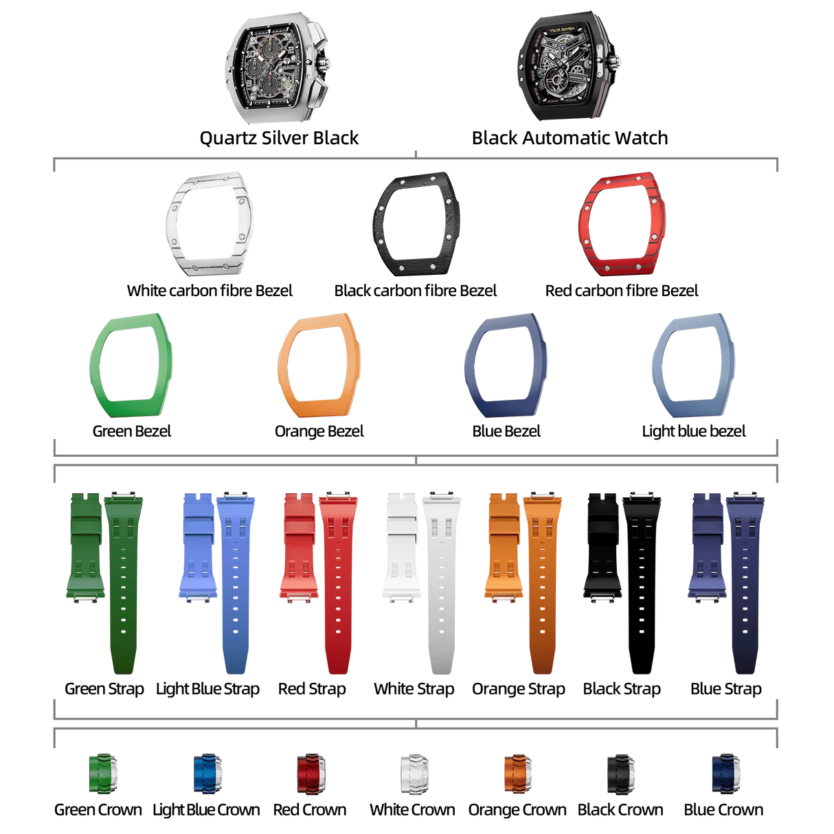 ساعة Light Matter-Sapphire Crystal Edition TB8223 باللون الأبيض
