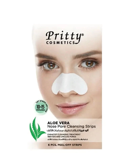 Load image into Gallery viewer, Pritty Nose Pore Strips | Aloe Vera |6 Pcs |Pack

