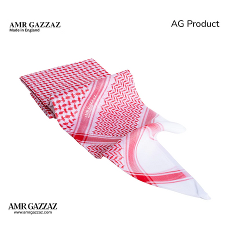 Amr Gazzaz English Shemagh classic new 2026 RED 11/6
