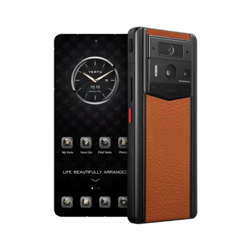 Load image into Gallery viewer, METAVERTU 2 CALFSKIN WEB3 AI PHONE – ORANGE
