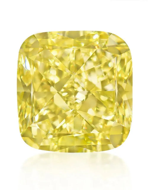 Load image into Gallery viewer, 3.70ct Cushion Cut Fancy Intense Yellow Diamond - GIA Certified
