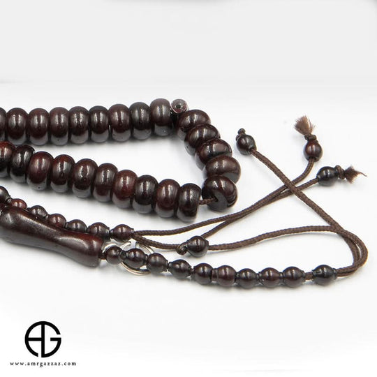 مسبحة كوك باللون العنابي الداكن، 99 حبة