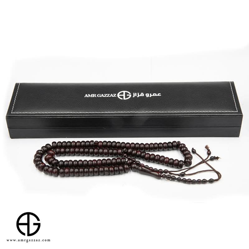 مسبحة كوك باللون العنابي الداكن، 99 حبة