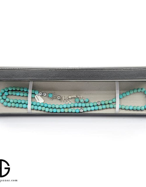 Load image into Gallery viewer, Turquoise Prayer Beads, 99 Beads, Size 8Mm

