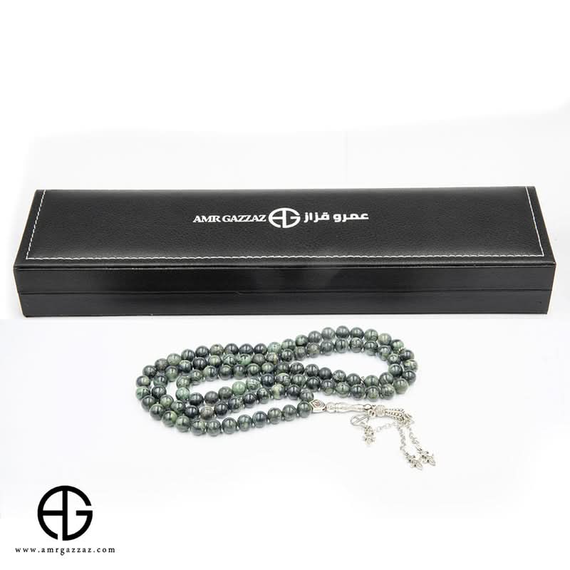 مسبحة صلاة من العقيق الطبيعي، 99 حبة