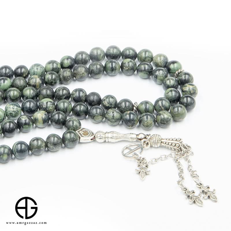 مسبحة صلاة من العقيق الطبيعي، 99 حبة