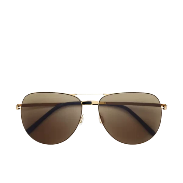 POLARIZED AVIATOR SUNGLASSES – BROWN