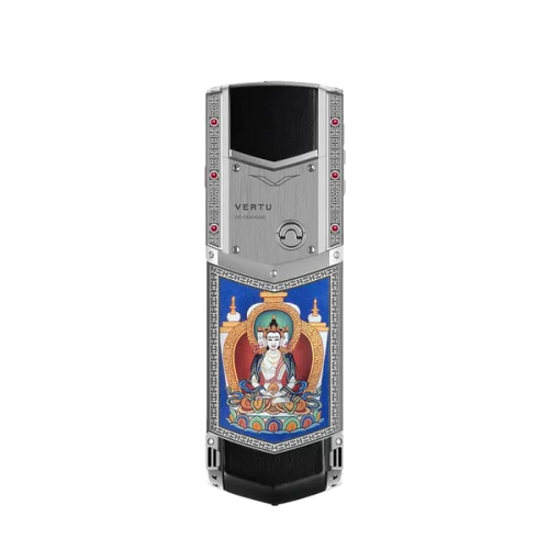 Load image into Gallery viewer, SIGNATURE V THANGKA PHONE – PURE SILVER Vairochana
