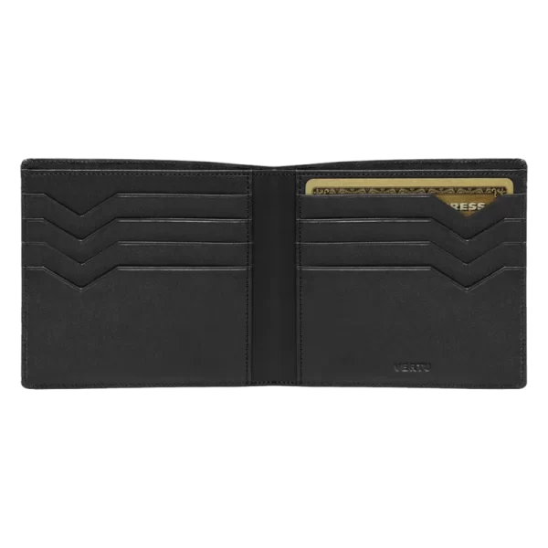 VERTU CARD WALLET BLACK CALF LEATHER CASE