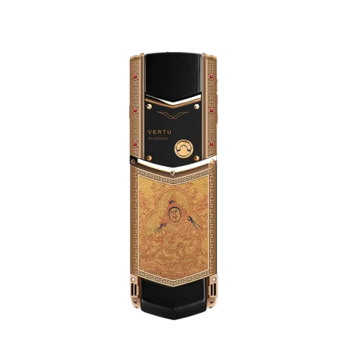 Load image into Gallery viewer, SIGNATURE V THANGKA BUDDHA PURE GOLD PHONE – JAMBHALA
