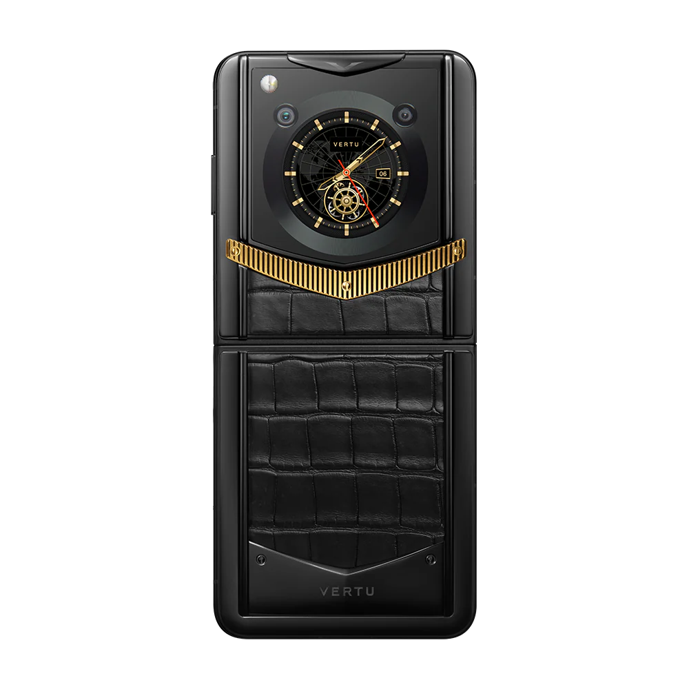 VERTU® IRONFLIP REWARDS YG WITH BLC/BLS BASALT BLACK ALLI BES FEE