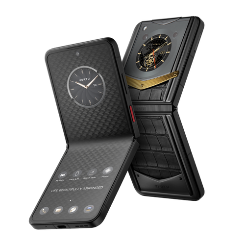 تحميل الصورة إلى عارض المعرض، VERTU® IRONFLIP REWARDS YG WITH BLC/BLS BASALT BLACK ALLI BES FEE
