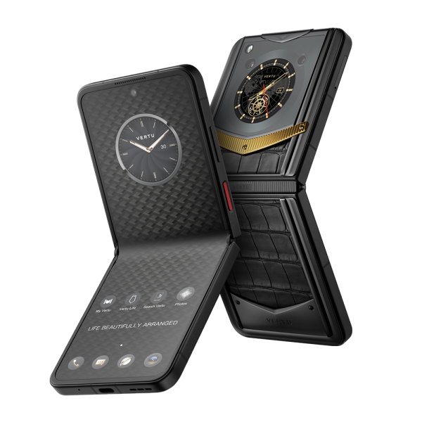 VERTU® IRONFLIP REWARDS YG WITH BLC/BLS BASALT BLACK ALLI BES FEE