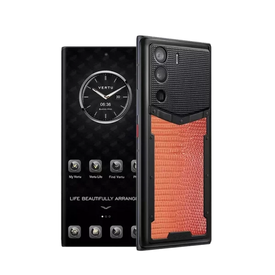 هاتف METAVERTU LIZARD SKIN 5G WEB3 - برتقالي متدرج