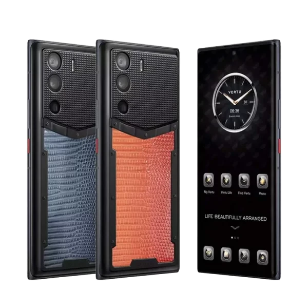 هاتف METAVERTU LIZARD SKIN 5G WEB3 - برتقالي متدرج