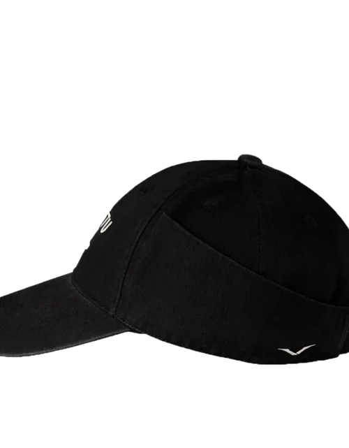 Load image into Gallery viewer, FOLDED-LINKED V ADJUSTABLE COTTON CLASSIC BASEBALL CAP – BLACK
