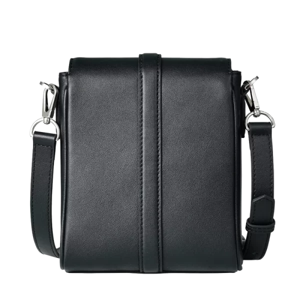 BUSINESS CROSSBODY LEATHER MINI COURIER & MESSENGER BAG FOR MEN – BLACK