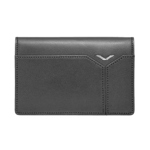 تحميل الصورة إلى عارض المعرض، VERTU CARD WALLET BLACK CALF LEATHER CASE
