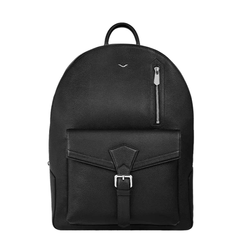 تحميل الصورة إلى عارض المعرض، LEATHER ANTI THEFT FINGERPRINT LOCK BACKPACK – BLACK
