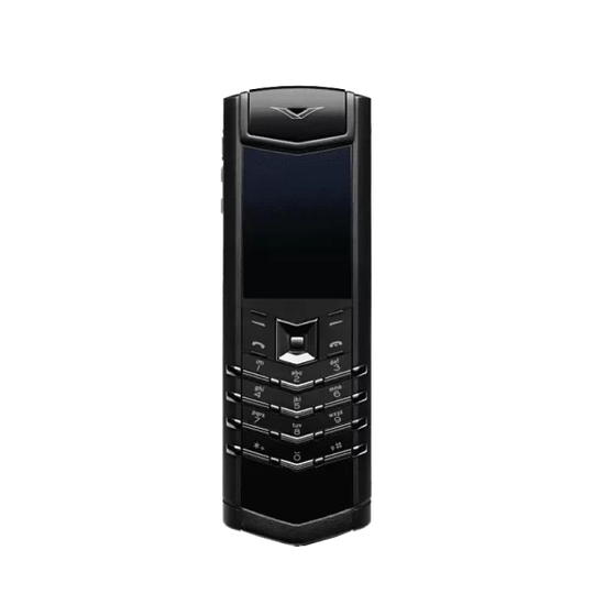 SIGNATURE V STAINLESS STEEL PHONE – PURE BLACK