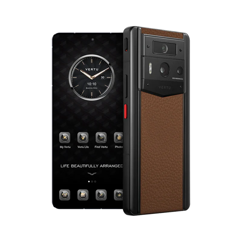 METAVERTU 2 CALFSKIN WEB3 AI PHONE – BROWN