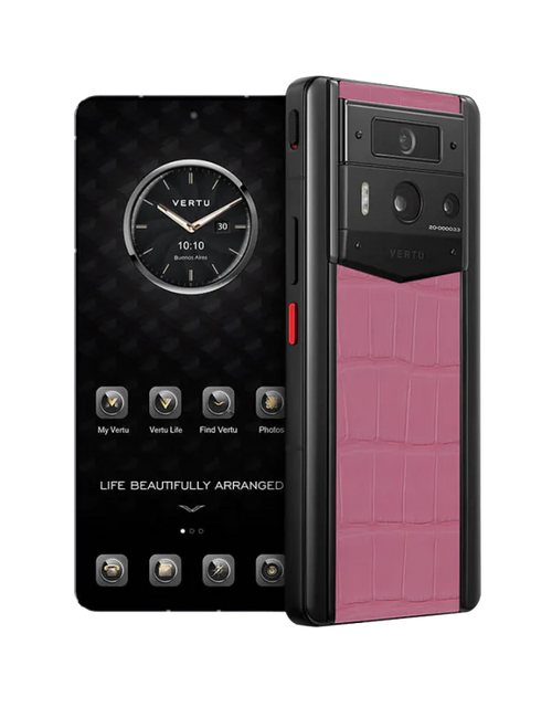 Load image into Gallery viewer, METAVERTU 2 ALLIGATOR SKIN WEB3 AI PHONE – PINK
