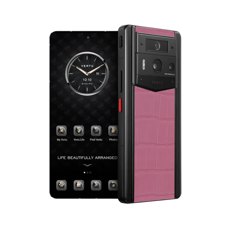 METAVERTU 2 ALLIGATOR SKIN WEB3 AI PHONE – PINK