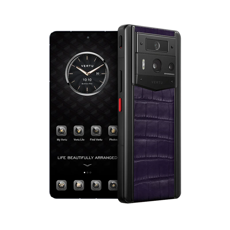 METAVERTU 2 ALLIGATOR SKIN WEB3 AI PHONE – GRAPE PURPLE