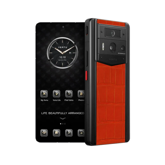 METAVERTU 2 ALLIGATOR SKIN WEB3 AI PHONE – PHOENIX ORANGE