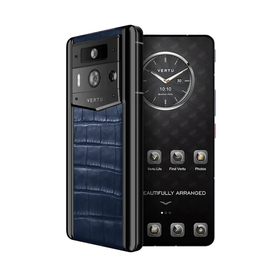 METAVERTU 2 ALLIGATOR SKIN WEB3 AI PHONE – BLUE
