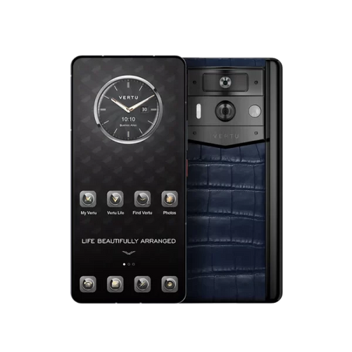 Load image into Gallery viewer, METAVERTU 2 ALLIGATOR SKIN WEB3 AI PHONE – BLUE
