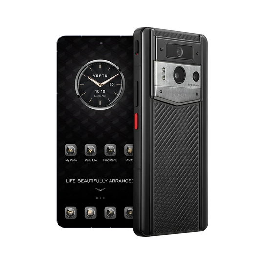 METAVERTU 2 CARBON FIBER WEB3 AI PHONE -BLACK (SILVER CASE)
