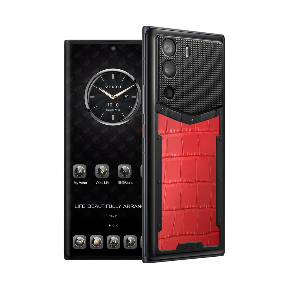 METAVERTU ALLIGATOR SKIN 5G WEB3 PHONE – FLAME RED