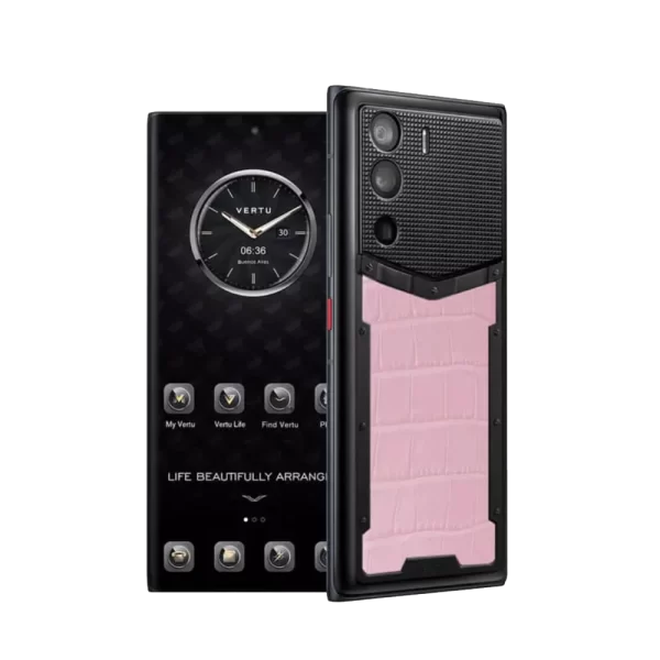 METAVERTU ALLIGATOR SKIN 5G WEB3 PHONE – SAKURA PINK