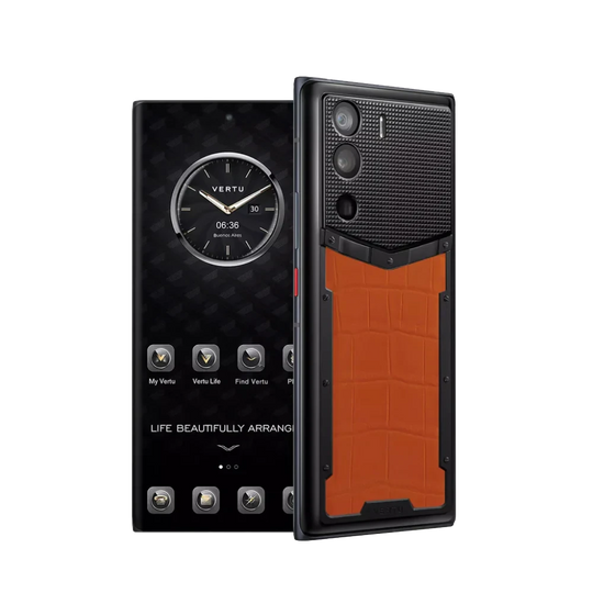 METAVERTU ALLIGATOR SKIN 5G WEB3 PHONE – ORANGE