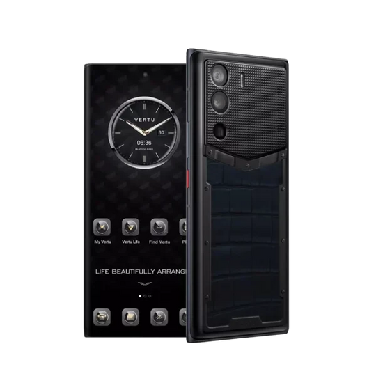 METAVERTU ALLIGATOR SKIN 5G WEB3 PHONE – NAVY BLUE
