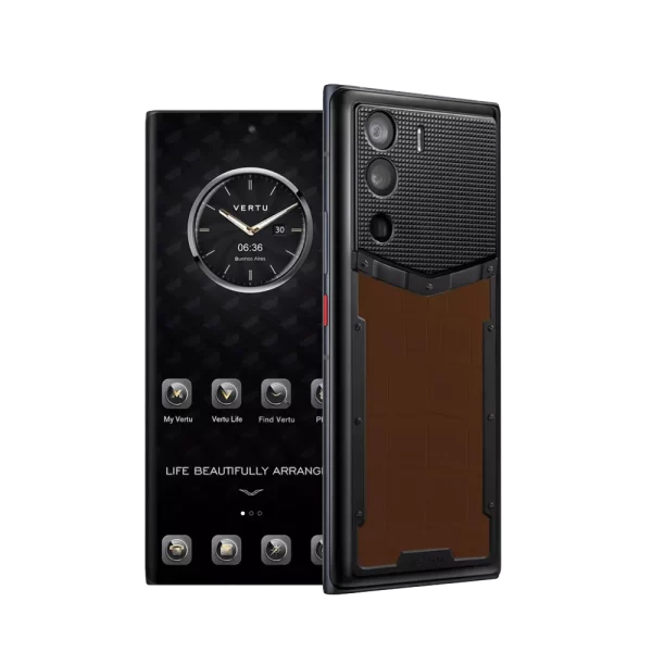 METAVERTU ALLIGATOR SKIN 5G WEB3 PHONE – BROWN