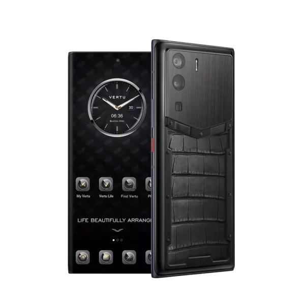 METAVERTU BASIC ALLIGATOR SKIN 5G WEB3 PHONE – BLACK